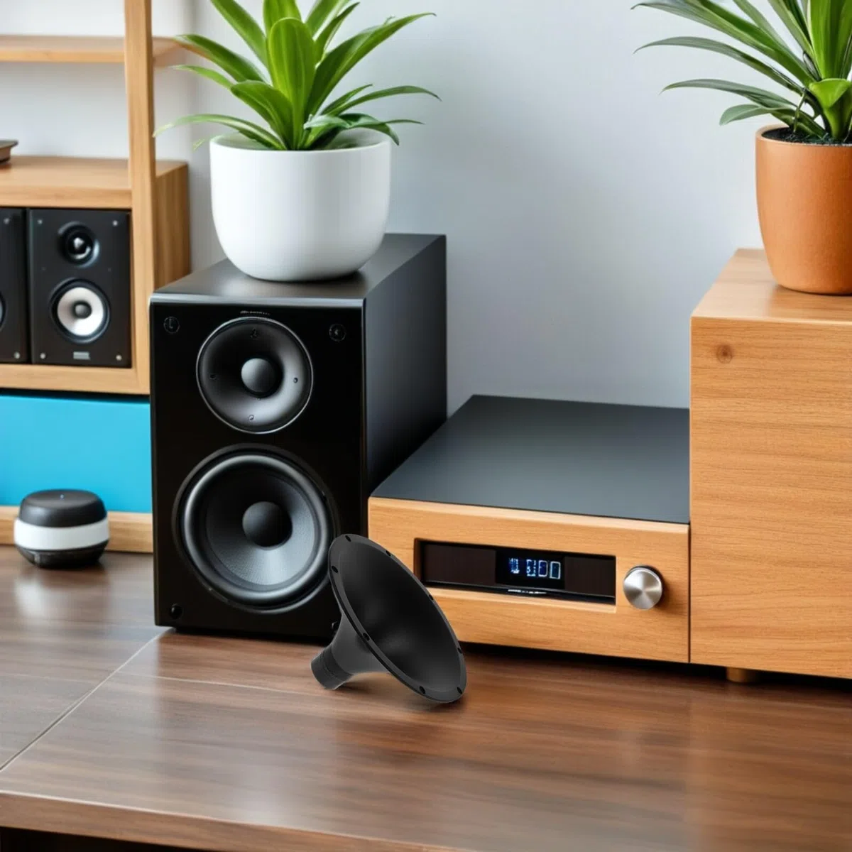 BESTYASH Corpo a Tromba per Altoparlante Tweeter da 8" Attacco a Vite, Accessori per Corno da Palcoscenico e Impianti Audio da Esterno
