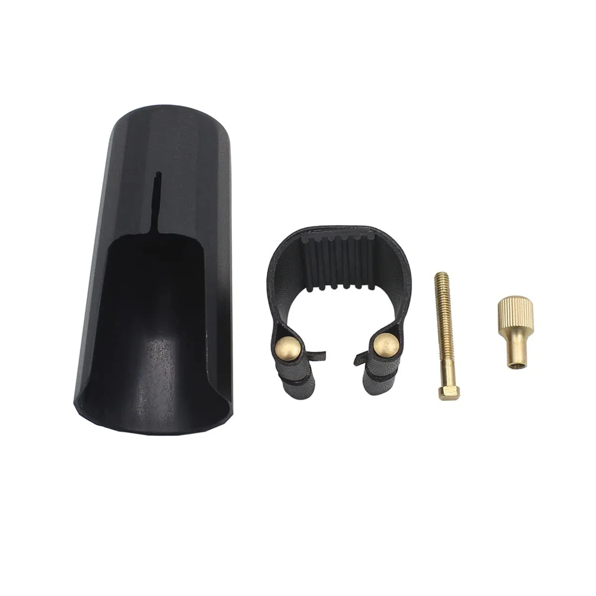 Woodwinds - Tappo per bocchino per sassofono tenore, chiusura in pelle con tappo per bocchino in plastica, per sassofono tenore