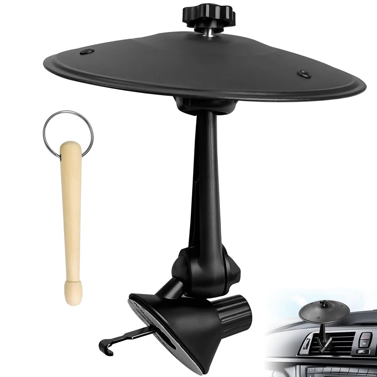 Vasca da crash per auto, mini clip per crash, tamburo a mano, strumenti a percussione, presa d'aria per auto, incidente automobilistico, cymbals, per tutti i tipi di veicoli, 1 campanello per auto