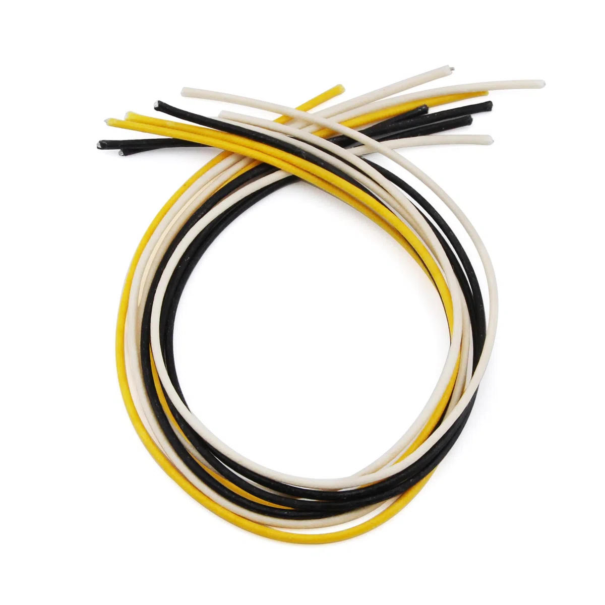 FLEOR Cavo intrecciato in tessuto a doppio ST da 1 piedi Cavo per chitarra Cavo per chitarra rivestito in tessuto Cavo di collegamento per pickup per chitarra 22awg- 4 colori Totale 8 piedi