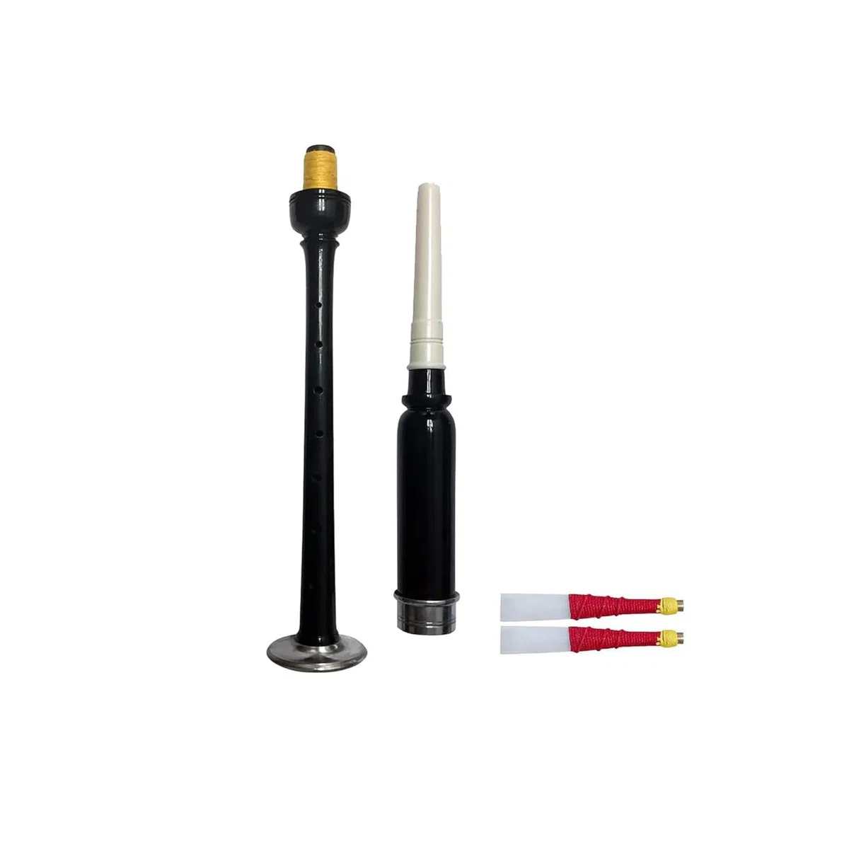 Rosewood - Chanter per esercitazione, colore nero, con 2 ance