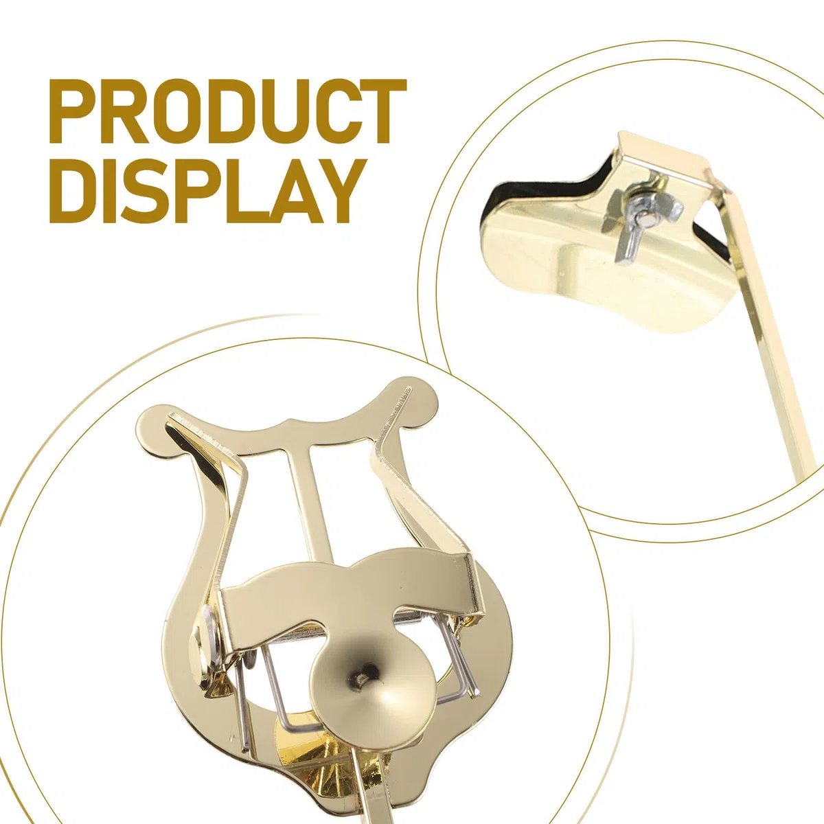 Clip in Metallo Oro per Spartiti per Sassofono Soprano e Alto Design Leggero e Morsetto Sicuro per Sessioni di Pratica e Utilizzo All'aperto