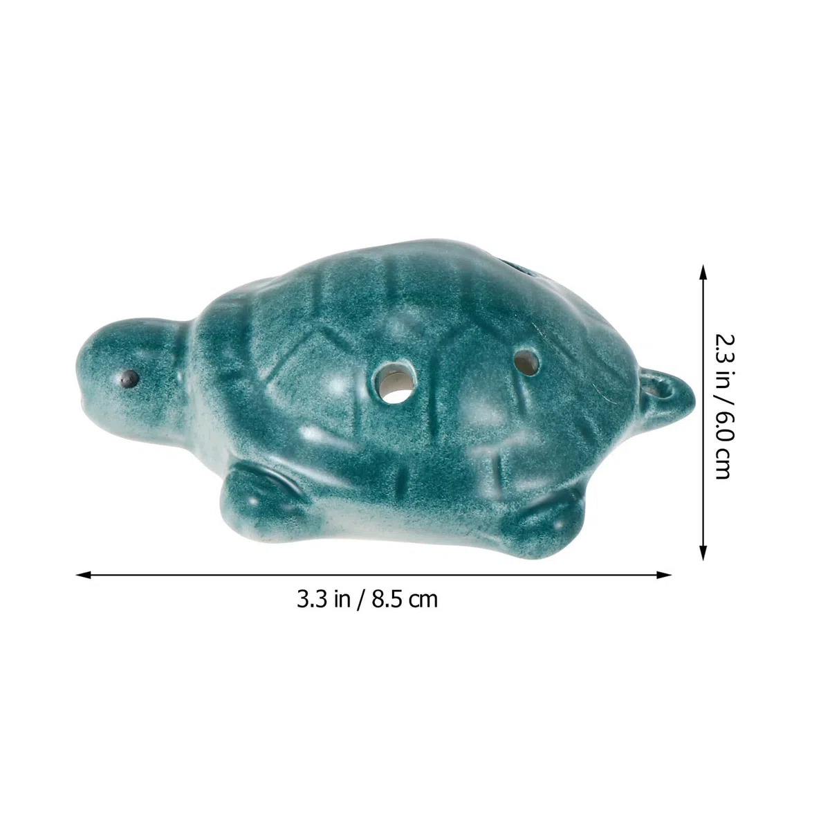 Ocarina a Forma di Tartaruga in Porcellana Bianca, Flauto Ocarina per Principianti a 6 Fori, Strumento Musicale Melodioso per Adulti, Set Introduttivo per Apprendimento Musicale
