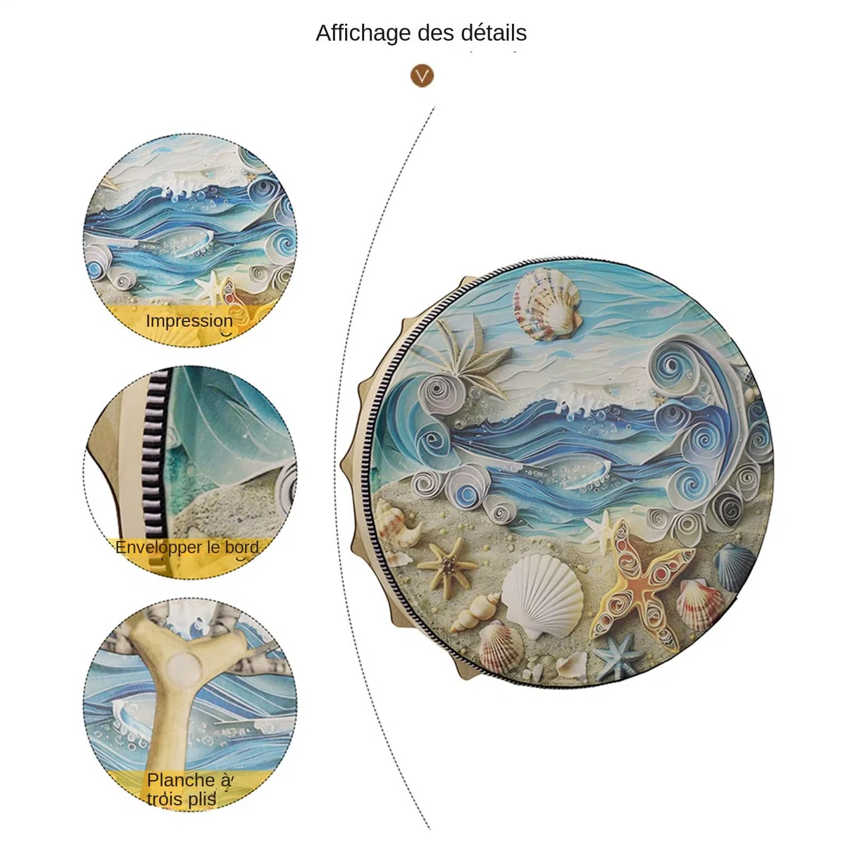 Drum di sciamano - tamburo, culturale | Strumento musicale a percussione sul mare per adulti, tamburo rituale con per la cerimonia di meditazione praticare sea
