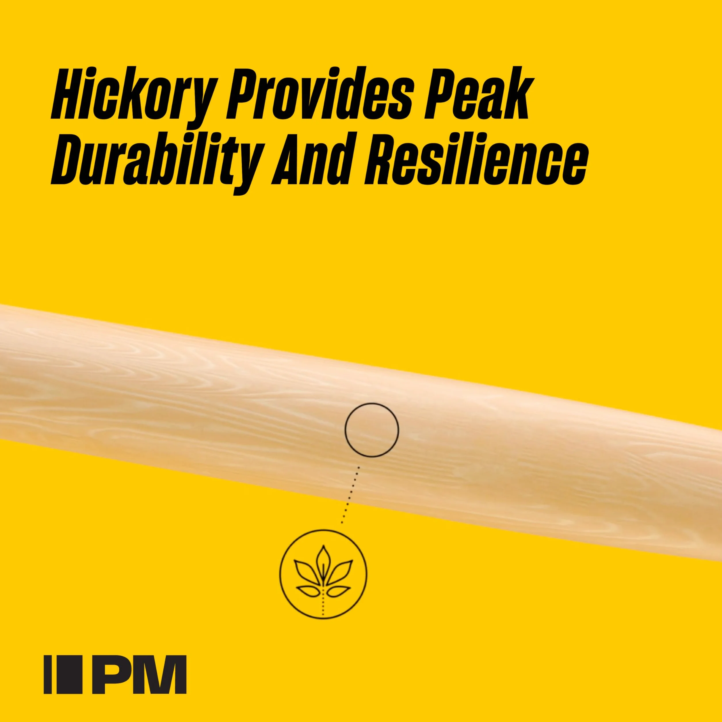 Promark Bacchette ProMark Rimbalzo 5B Hickory, punta in nylon