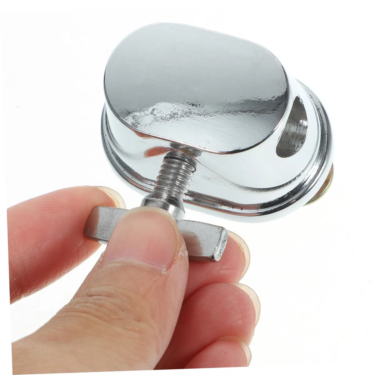 Supporto per Tamburo Regolatore per Tom Base in Ferro Placcato Argento, Alta Durezza e Stabilità, Semplice e Affidabile per Accessori Batteria Acustica