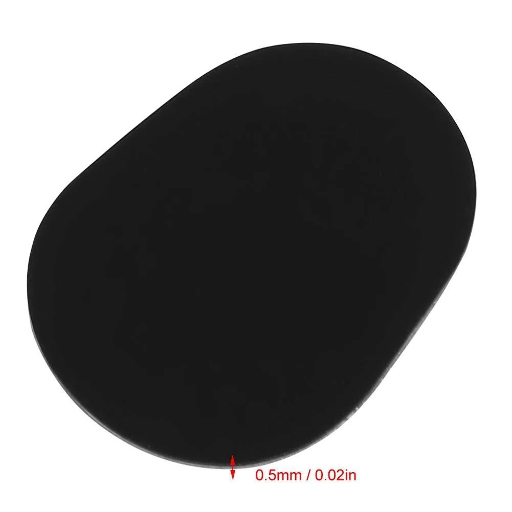 Cuscinetti per Bocchino, Gomma per Sassofono e Clarinetto, 8 pezzi 0.5mm / 0.02 pollici per Sassofono Sax Clarinetto Bocchino (nero) (0,5 mm / 0,02 pollici)