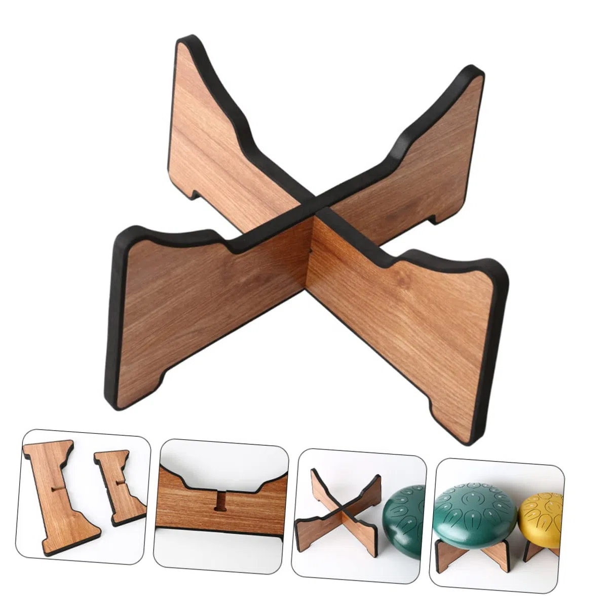 ibasenice Supporto Professionale Per Steel Tongue Drum Stand e Smontabile Per Esposizione e Riposo Pavimento Facile Da Installare e Durevole Per Tamburi