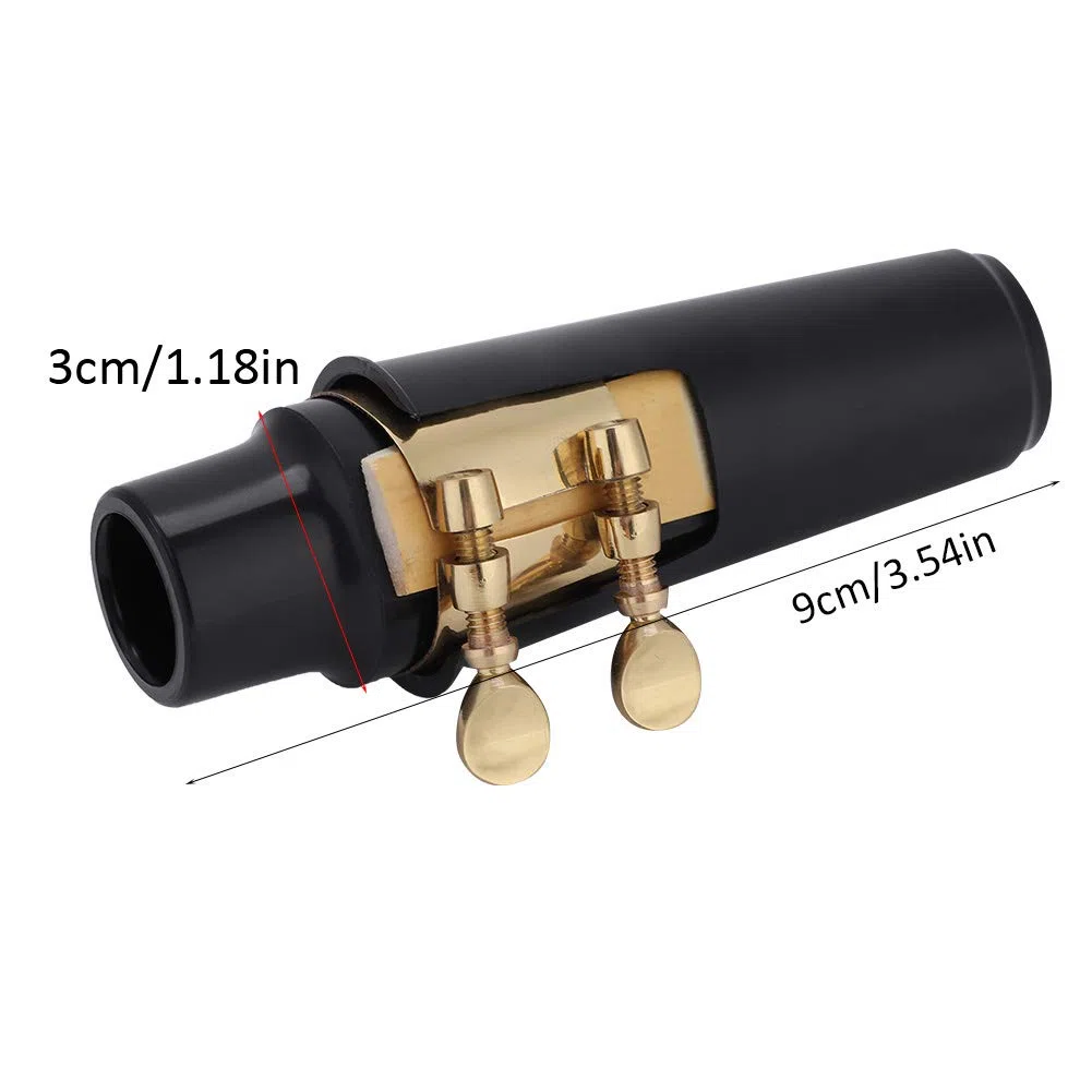 Bocchino per sassofono, bocchino professionale in ABS per sassofono contralto con cappuccio e fibbia in metallo, set di 5 bocchini per sassofono per strumenti musicali jazz.