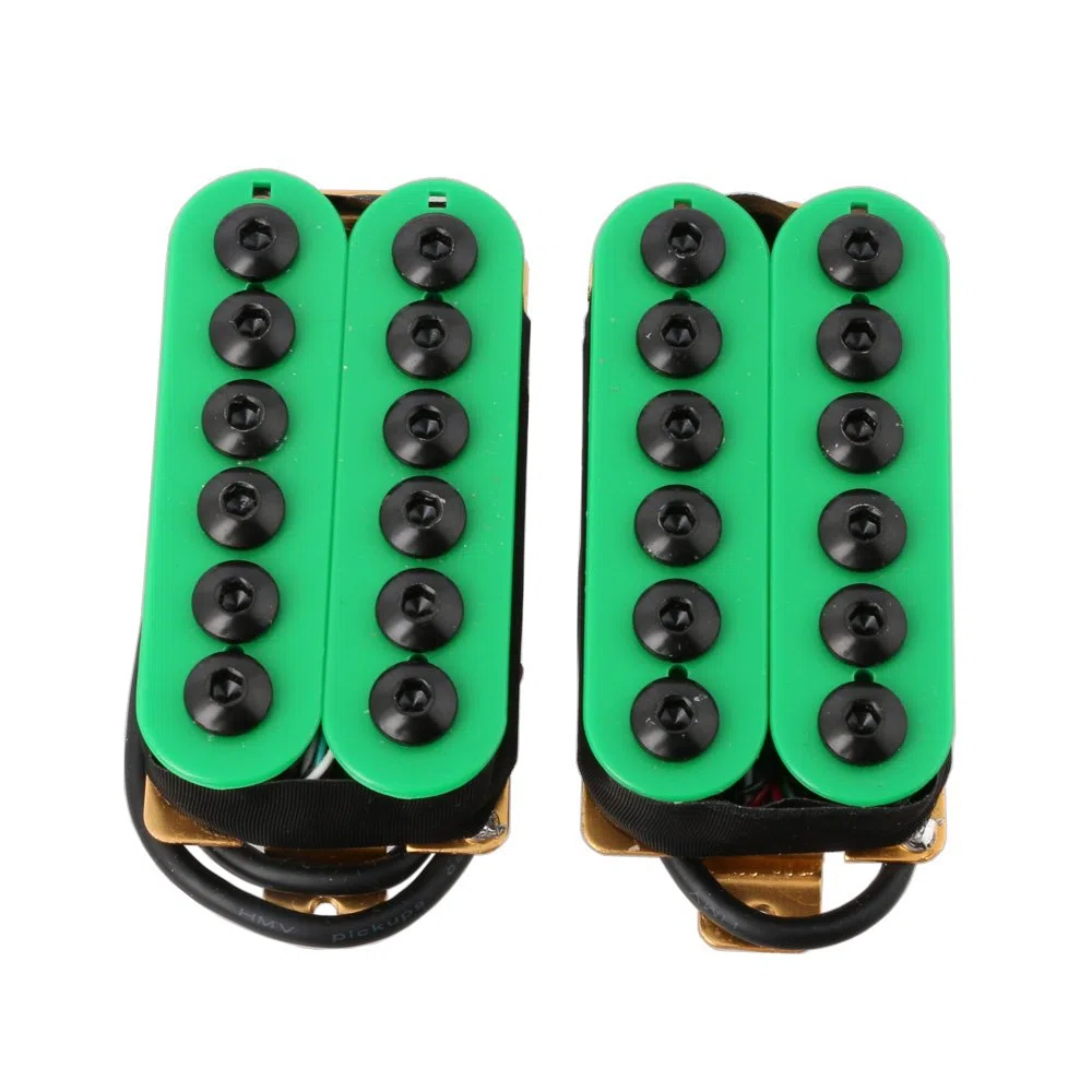 ceramica magnete chitarra elettrica pickup humbucker collo & Bridge Invader Style, Green
