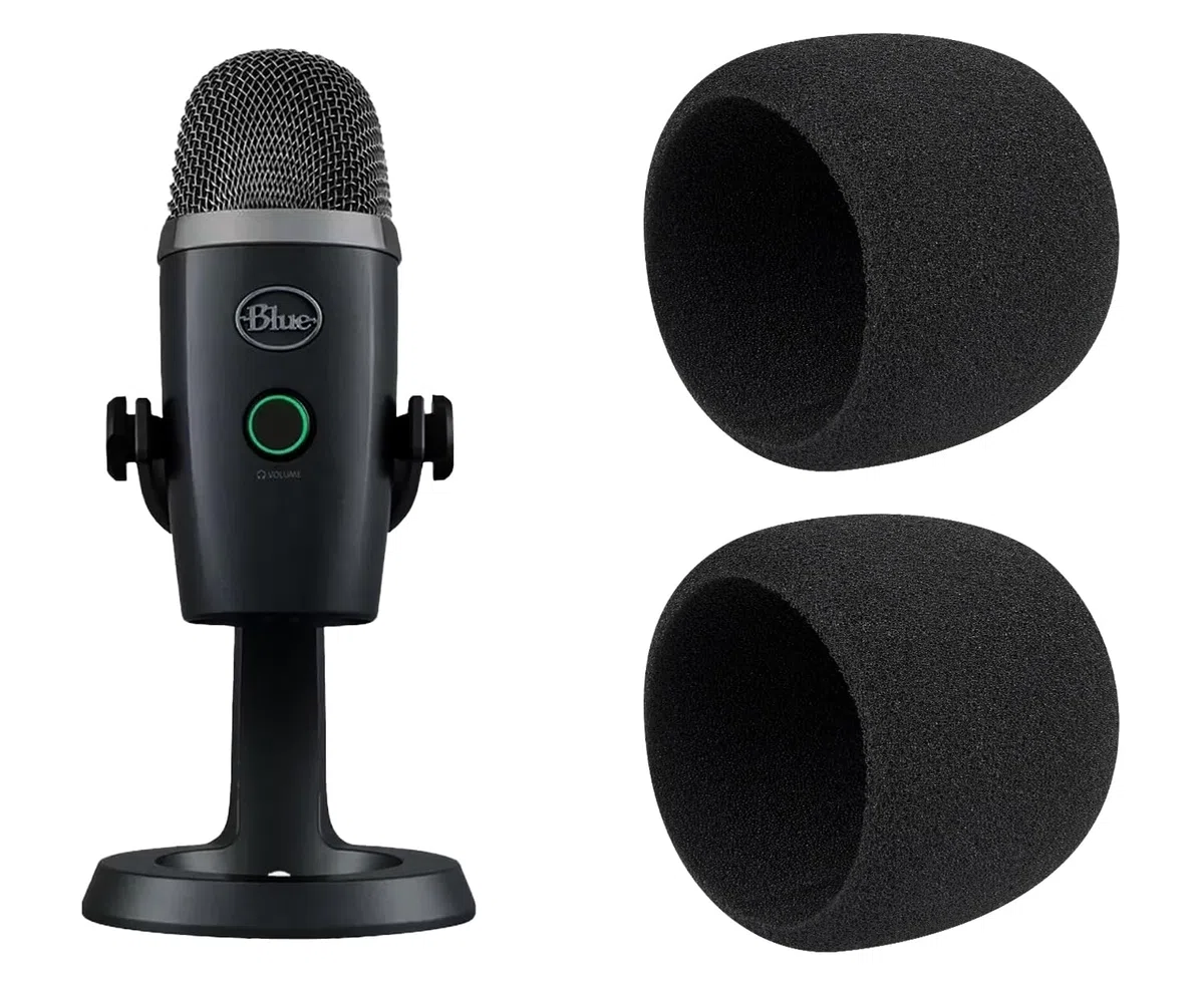 SOULWIT 2 pezzi Filtro Anti-Pop per Logitech Blue Yeti Nano microfono