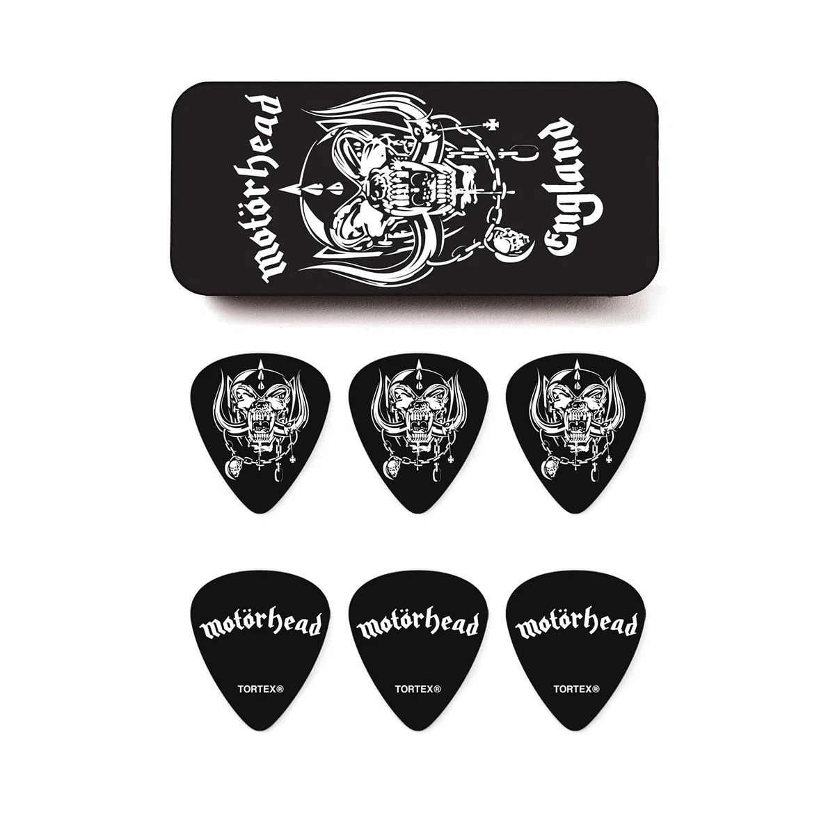 Dunlop Mhpt01, Confezione In Latta Da 6 Plettri, Motorhead