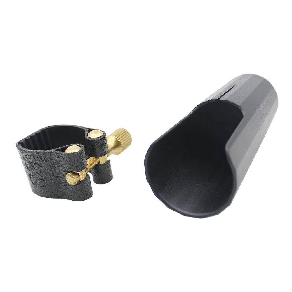 tappo professionale per il bocchino del clarinetto e legatura per il fissaggio del clarinetto