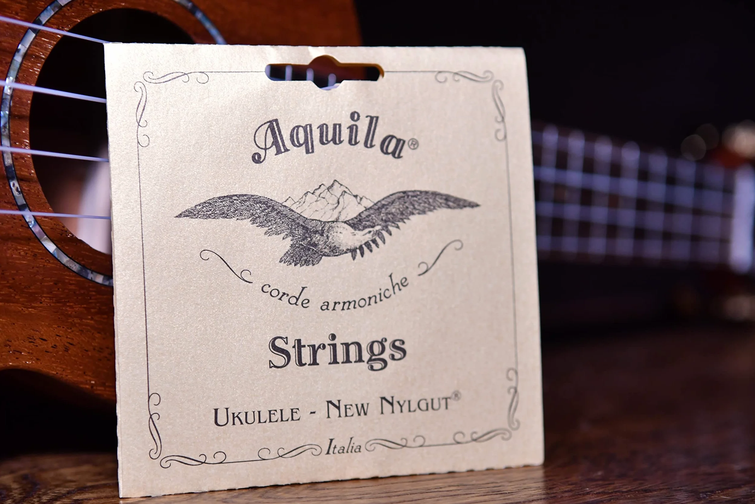 Aquila New Nylgut aq-21 corde per ukulele baritono – Low D – Set di 4 corde