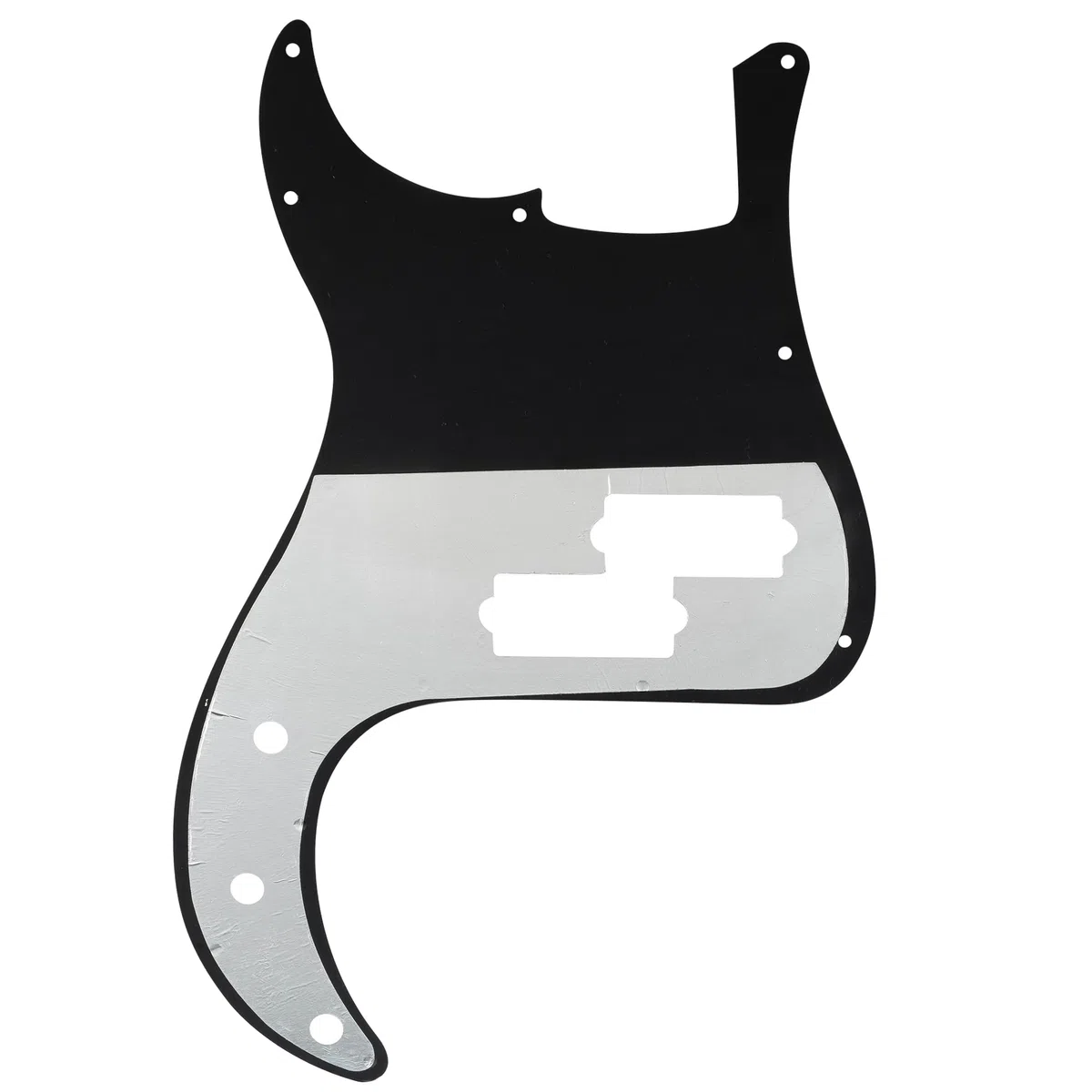 Musiclily 13 Fori P Bass Battipenna Pickguard per Basso Elettrico Fender American/Messicano Precision Bass, 3 strati Nero