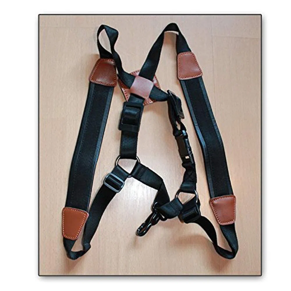 Imbracatura per sax alto, baritono (universale), sassofono contralto, sax tenore. Imbracatura in pelle Soundman®. Tracolla deluxe per sassofono – (Taglia: S)