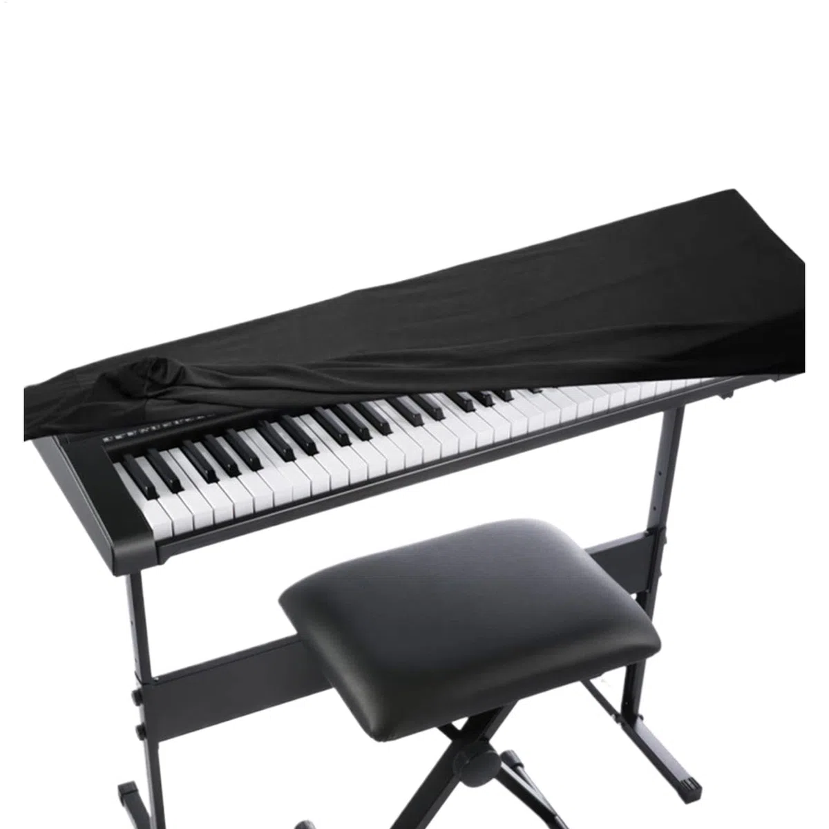 Protezione per tastiera, copertura antipolvere a 61 tasti, impermeabile, elastica, protezione antipolvere per pianoforte, antistatica, leggera e facile da riporre per musicisti, 1 pezzo