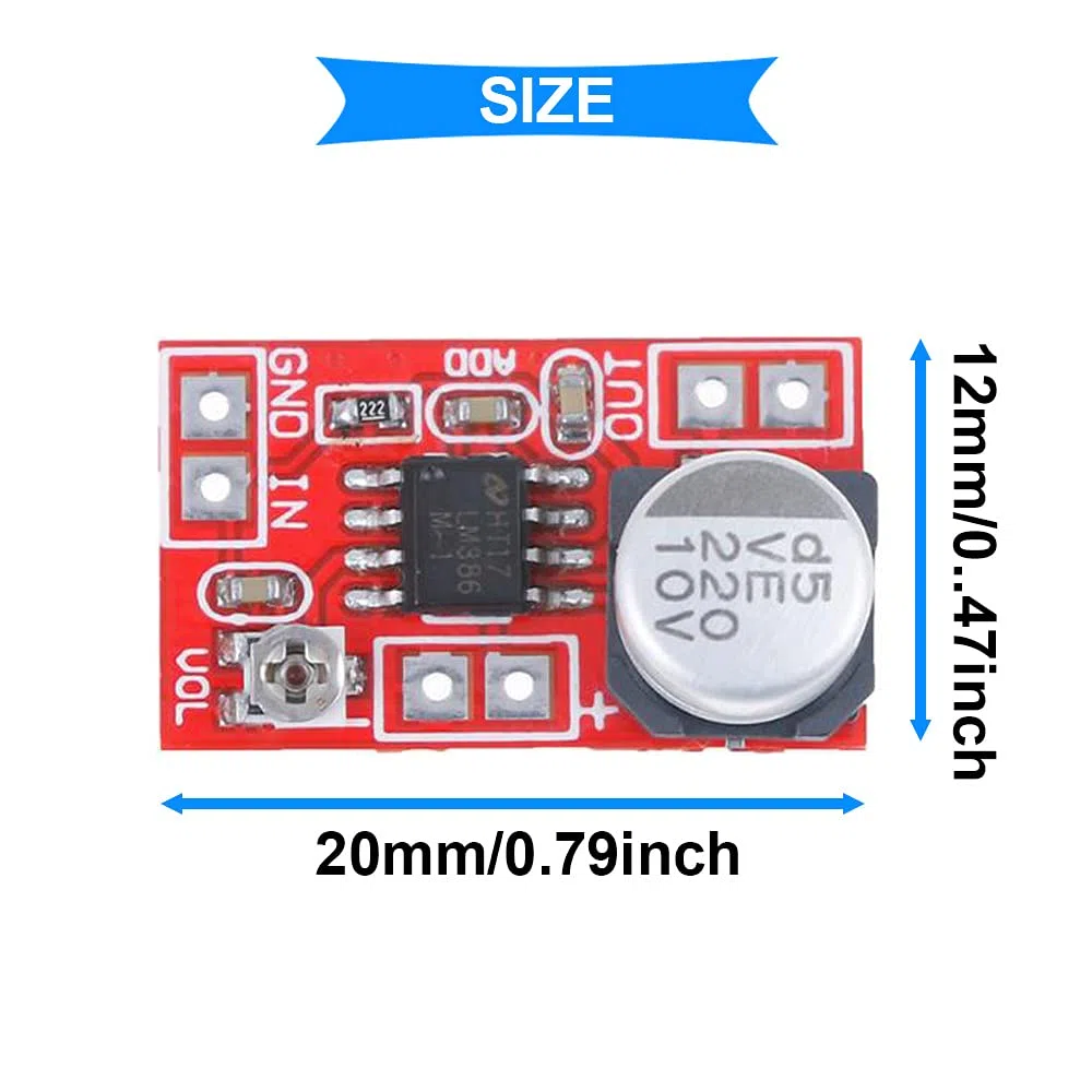 2PCS DC 5V-12V Mini Scheda Amplificatore Microfono Micro Electret Amplificatore MIC Modulo Amplificatore A Condensatore con 2PCS Microfono Electret, 2PCS Cavo di Alimentazione