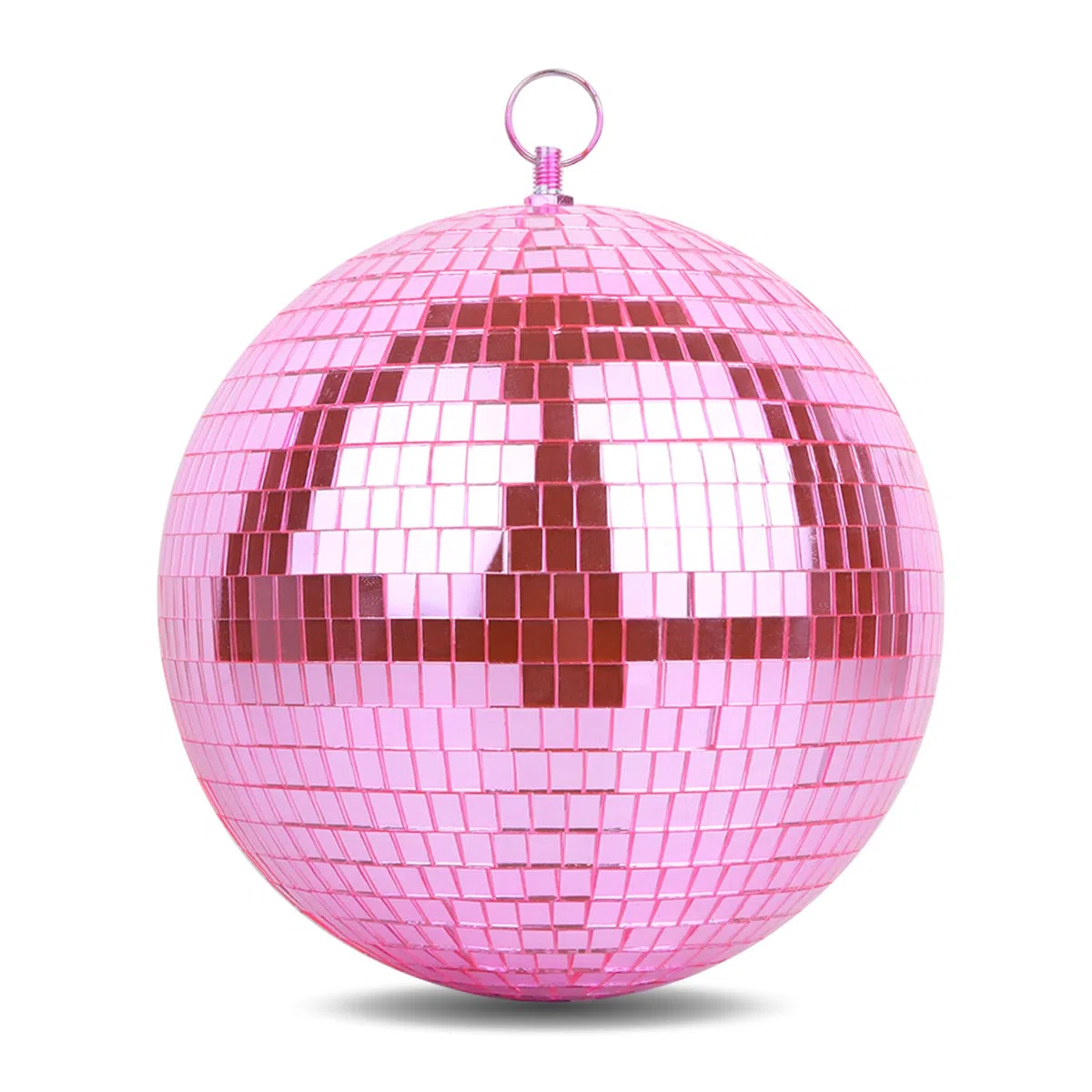 Sfera specchiata Ø 20cm, Palla da Discoteca da appendere, per feste, discoteca e Matrimonio, rosa