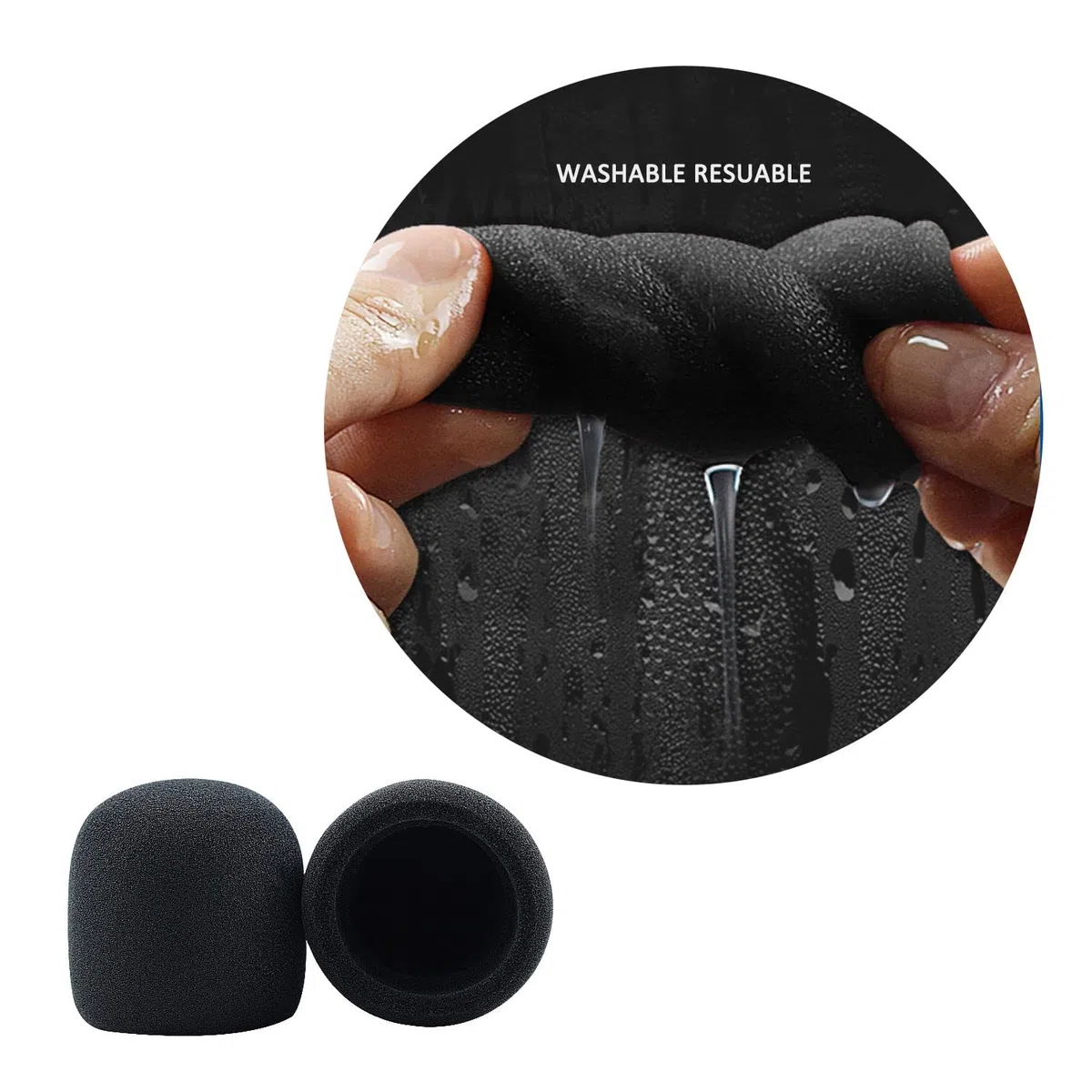 2 pezzi Microfono Della Copertura Del Microfono Filtro Microfono, Copertura di Schiuma Micro, Silenziatore Microfono, Filtro Microfono adatto per Blue Yeti Mic, Yeti Pro
