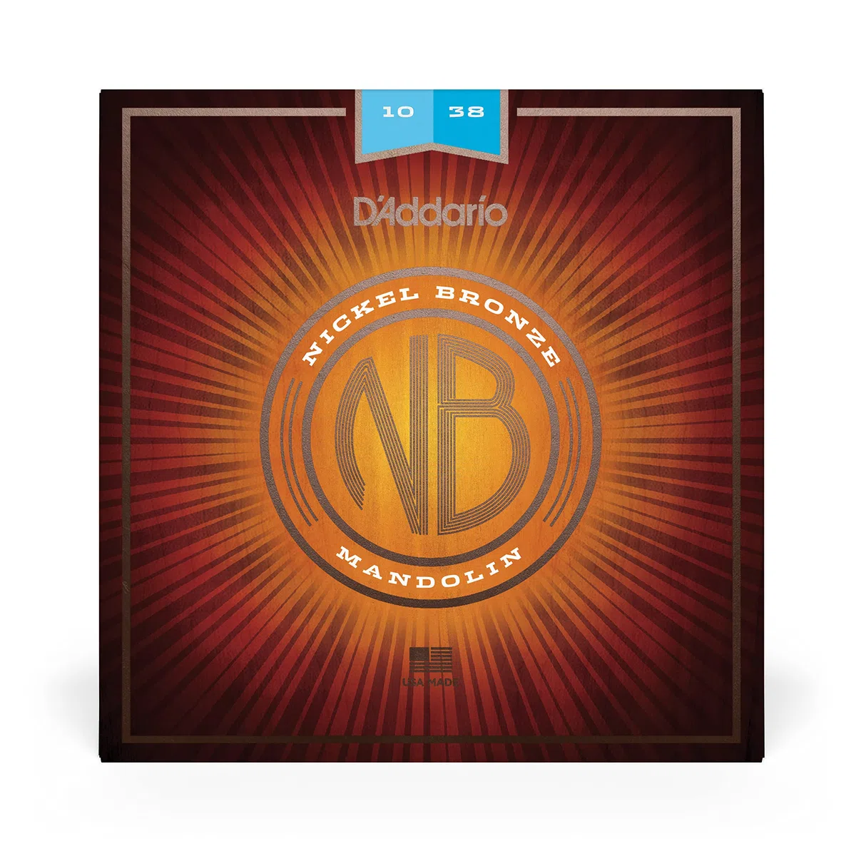 D'Addario NBM1038 - Corde in nickel-bronzo per mandolino, scalatura leggera, 10-38