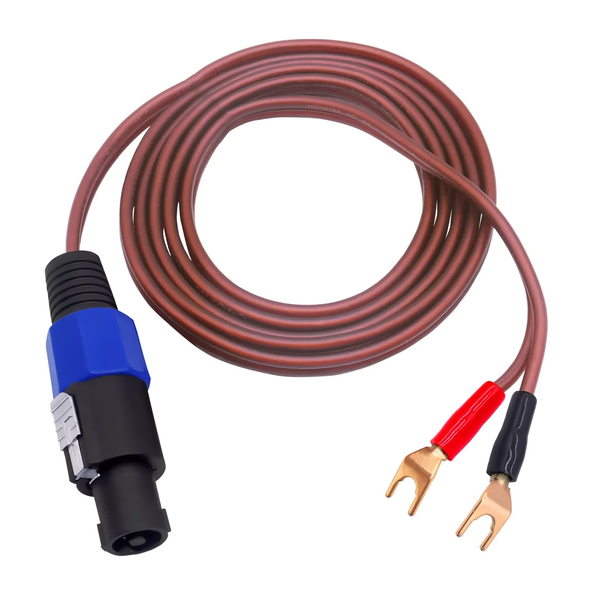 Y Spade Plug a Speakon Cavo, Maschio Speakon a 2Y Spade Plug Connettore Adattatore Audiophile OFC HiFi Speaker Cavo Audio per Amplificatore Subwoofer Sistema Audio -6.6FT/2M