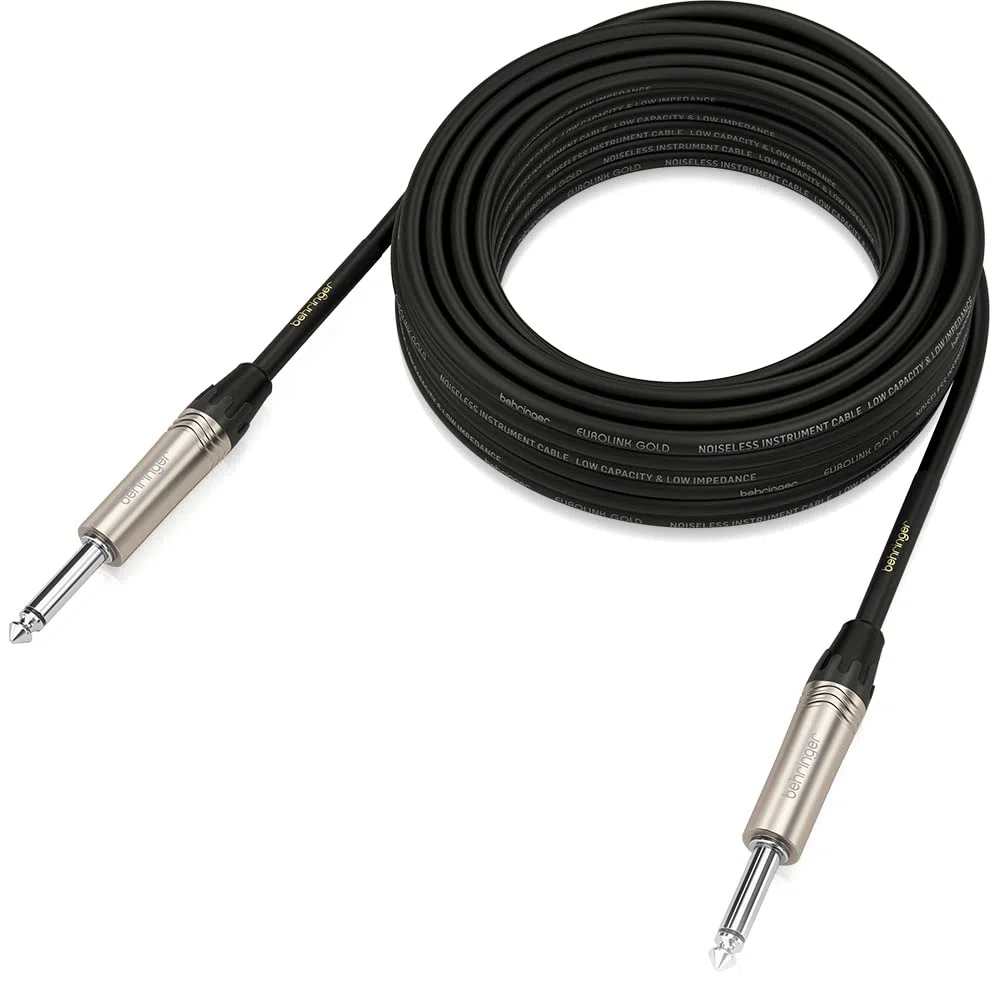 Behringer GIC-1000 Gold Performance Cavo per strumenti da 10 m (32,8 piedi) con connettori TS da 1/4"
