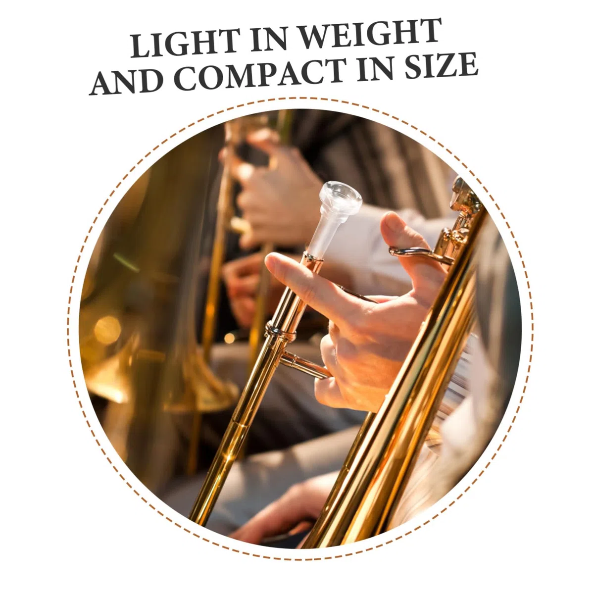 SUPVOX Bocchino Per Tromba in Abs Trasparente Accessorio Ergonomico Per Tromba Bocchino Sostitutivo Ideale Per Pratica Performance Stabile E Suono Chiaro Per Musicisti Principianti Ed Esperti