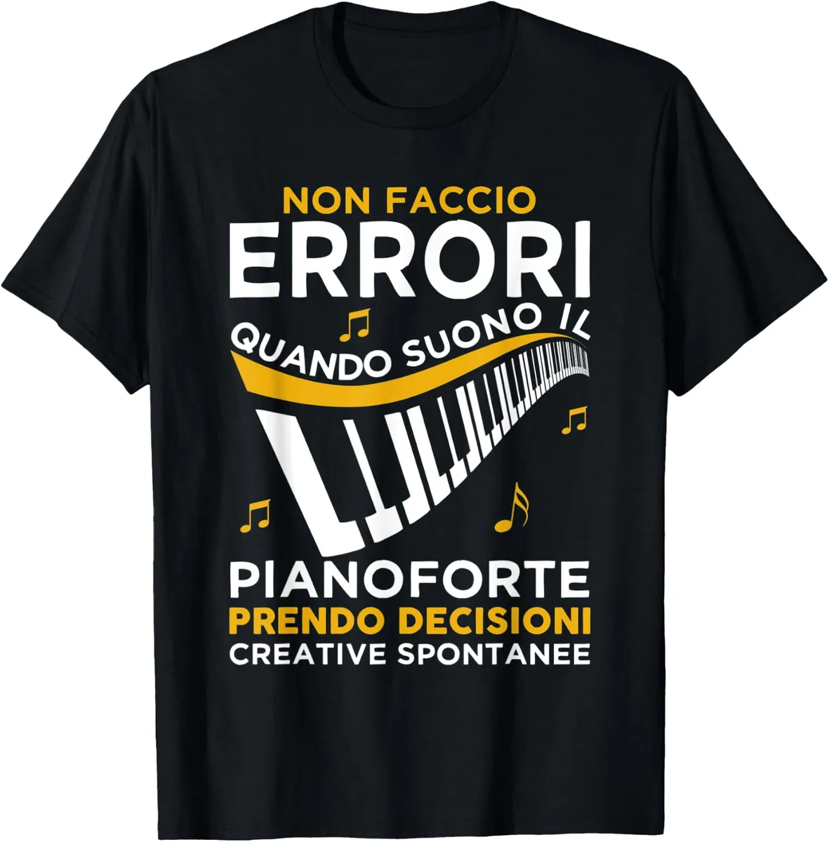 Divertente Regalo Pianista Amore Per Pianoforte Maglietta