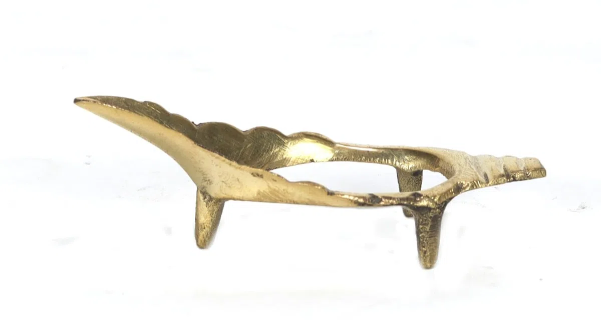 ASHIRWAD Ottone Shankh Stand valampuri sangu Shankha Dakshinavarti Vamavarti Metallo (3")