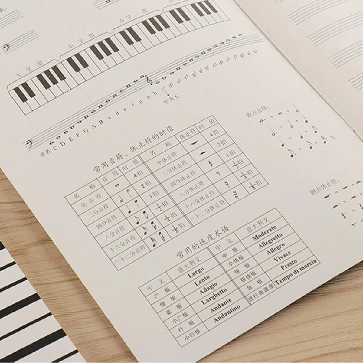 Alasum Quaderno Riutilizzabili Musica 3 Pezzi Nero Pentagrammato in Carta per Pagine Strappabili per Appunti Musicali All'aperto