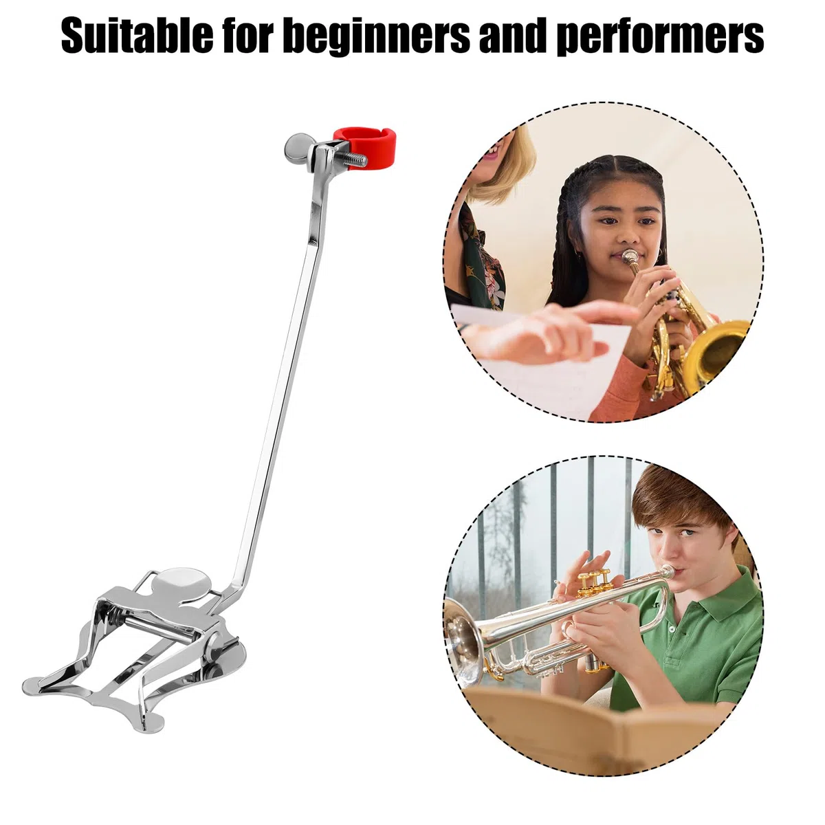 Fermaglio Musicale per Corno Francese, Supporto Portatile per Spartiti Musicali per Corno Francese Accessori per Strumenti a Lira in Metallo per Principianti che si Esercitano