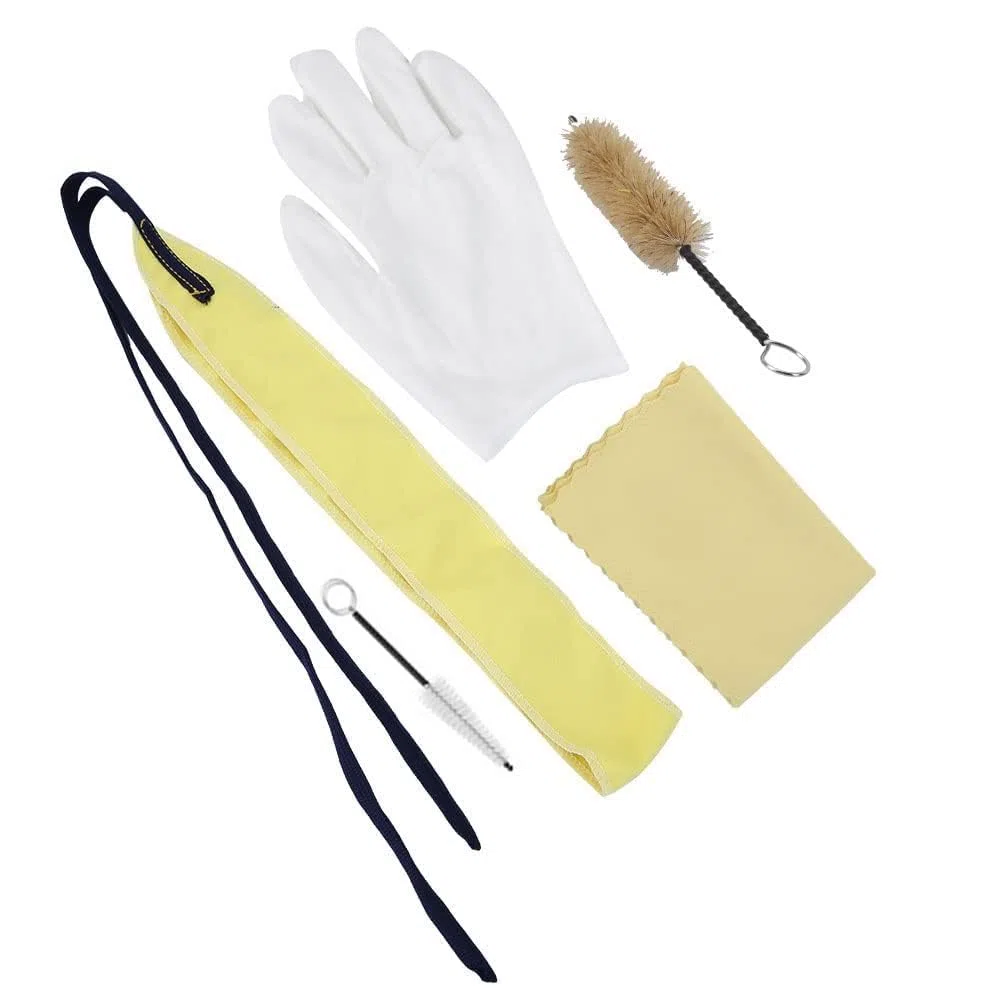 Set di Spazzole per la Pulizia della Sassofono, Set di Pulizia della Spazzola Flessibile Manutenzione dello Strumento Attraverso Panno per la Pulizia del Sax, Spazzola per Bocchino