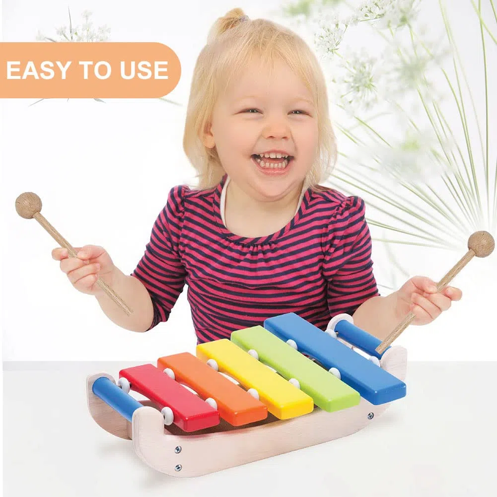 Bacchette per Marimba, Glockenspiel Sticks, 4 Pezzi Bacchette in Legno Bacchette per Percussioni per Xilofono Bambini Bacchette Xilofono Legno Strumento a Percussione