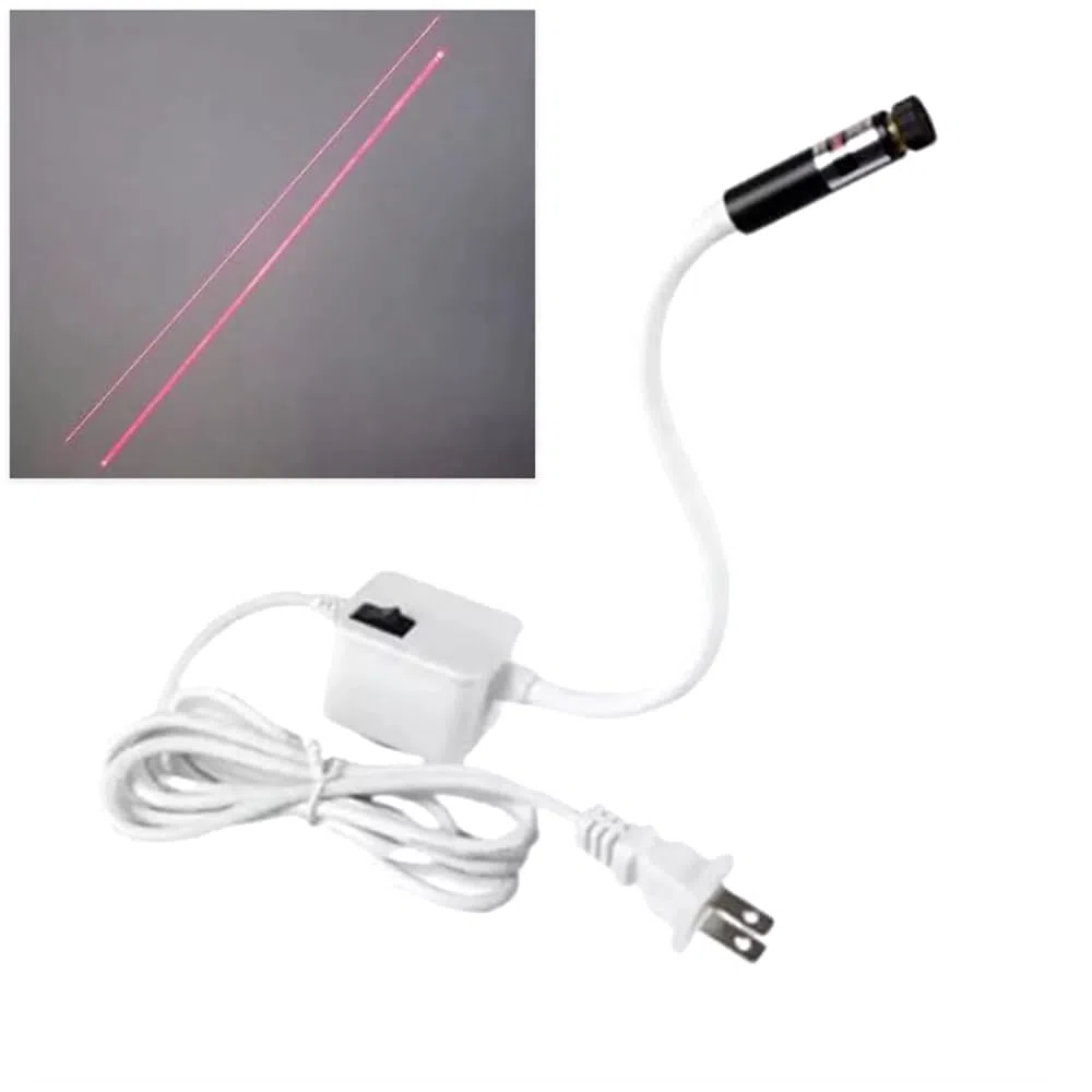 650nm Macchina per Cucire Luce Laser Linea Croce Punto Localizzatore Laser Rosso Interruttore + Elettromagnete (Line)