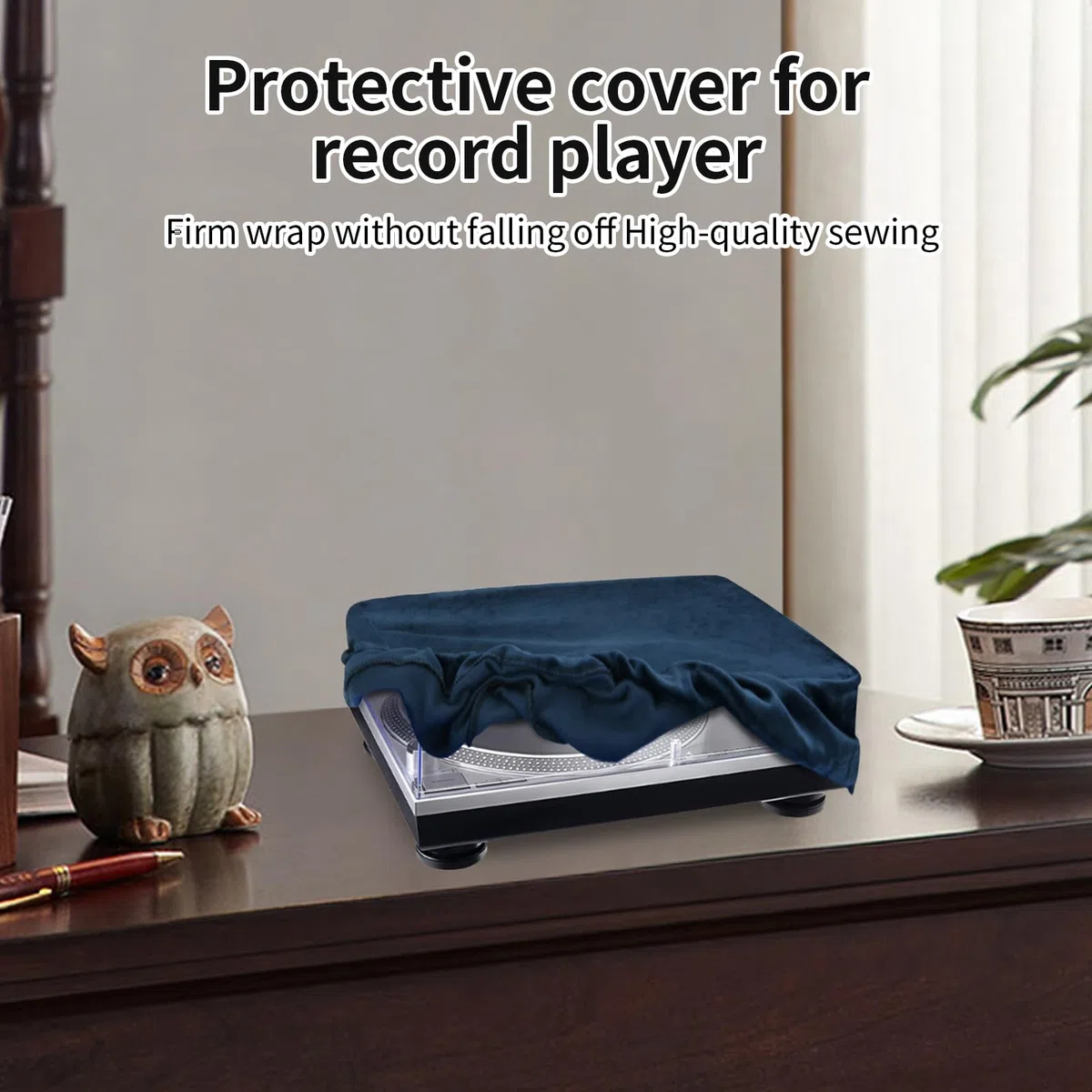 Copertura antipolvere per giradischi - Custodia protettiva per-giradischi, protezione per apparecchiature audio | Scudo morbido per apparecchiature stereo, di protezione per strumenti musicali
