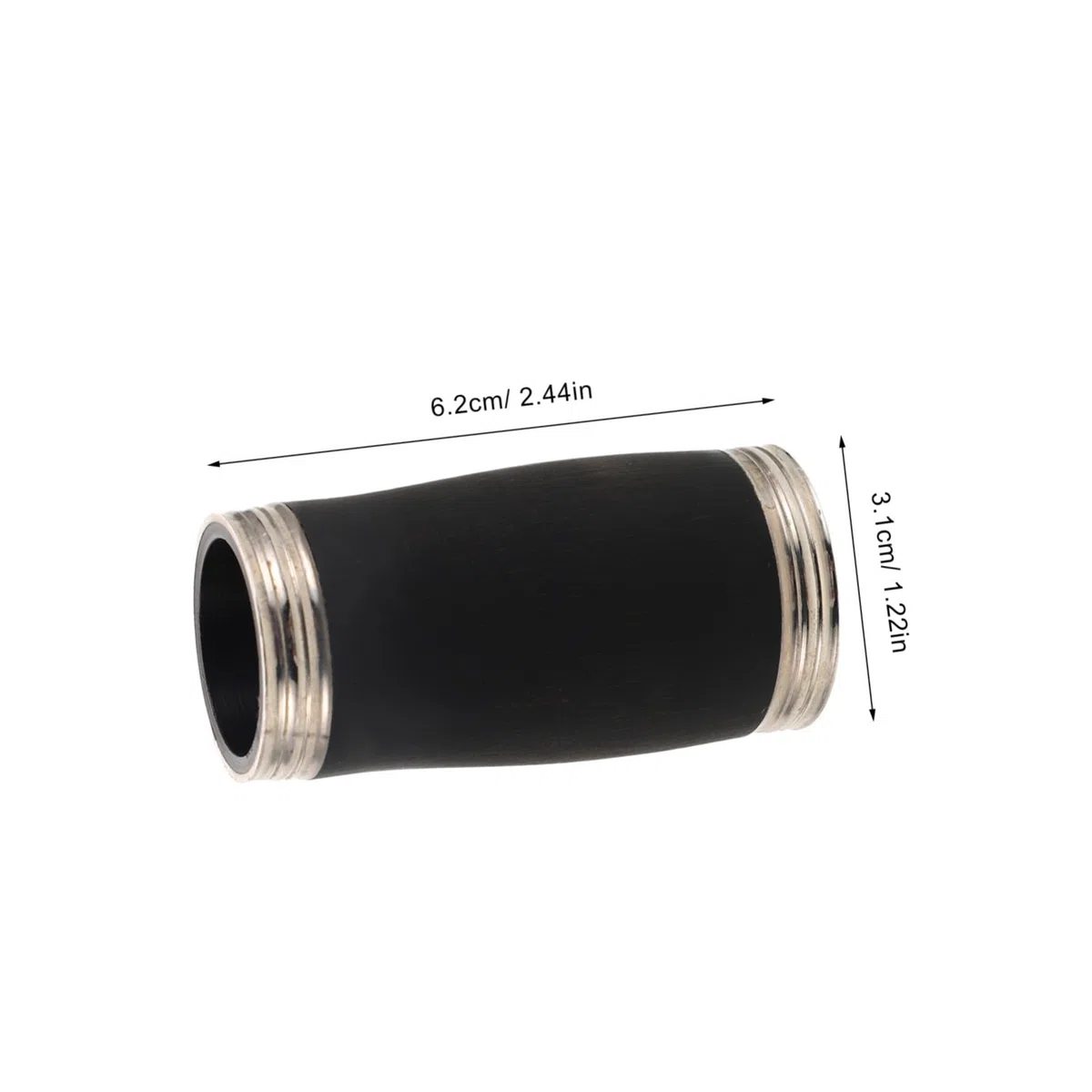 Accessorio per Clarinetto Tubo Barile Nero 62mm in Plastico Lavorazione Precisa per Studenti e Professionisti, per Concerti e Insegnamento