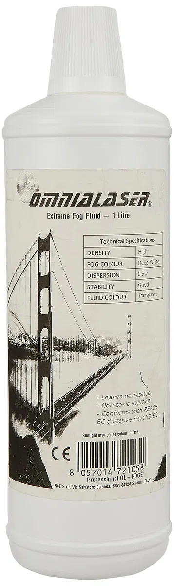 OL-FOGE1 Liquido per il fumo OmniaLaser Extreme adatto per tutte le macchine del fumo 1 Litro (OL-FOGE1) … OL-FOGE1
