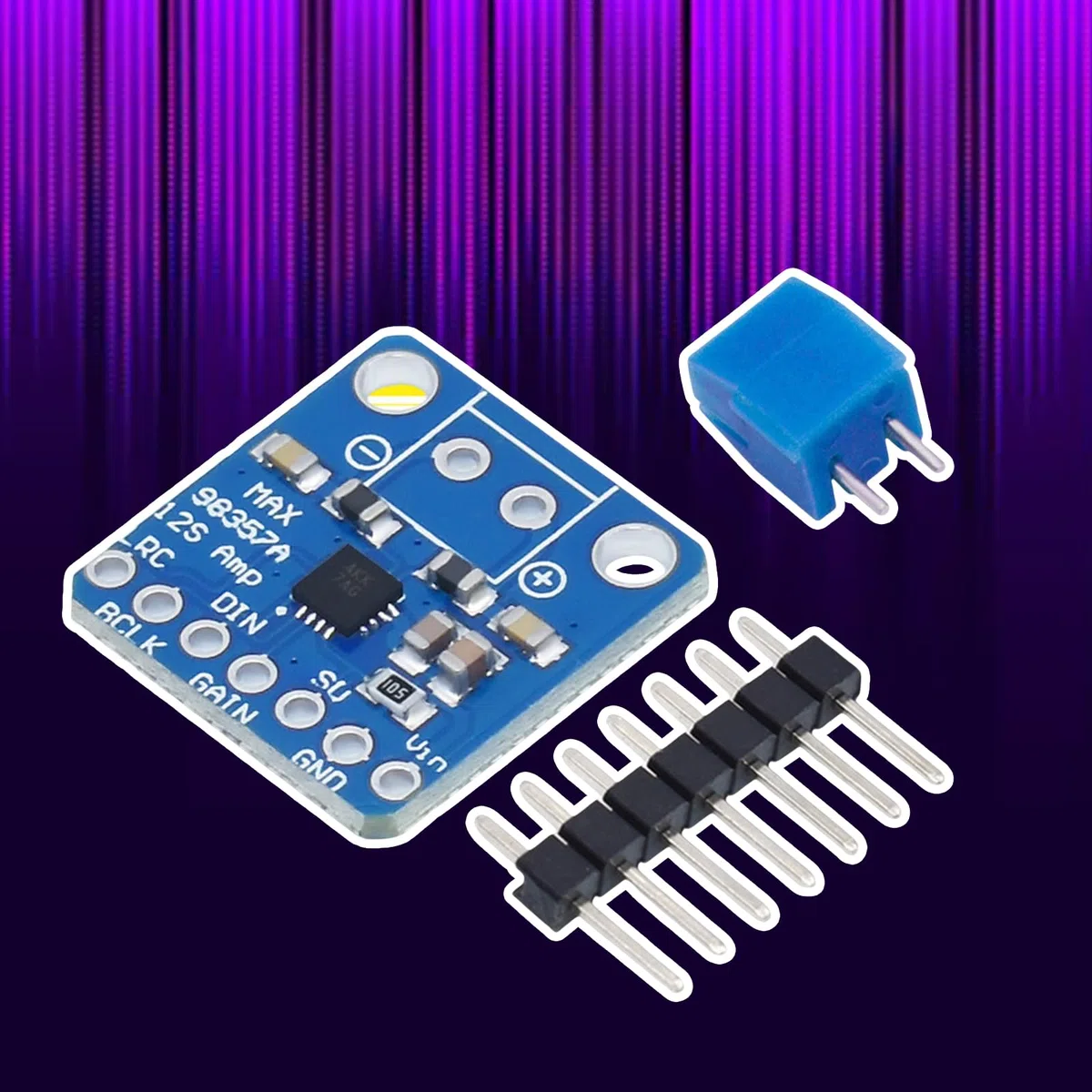 MAX98357A I2S Ingresso Amplificatore Uditivo Scheda 3W Classe D Amplificatore Board Per Gli Appassionati Elettronici E Ingegneri