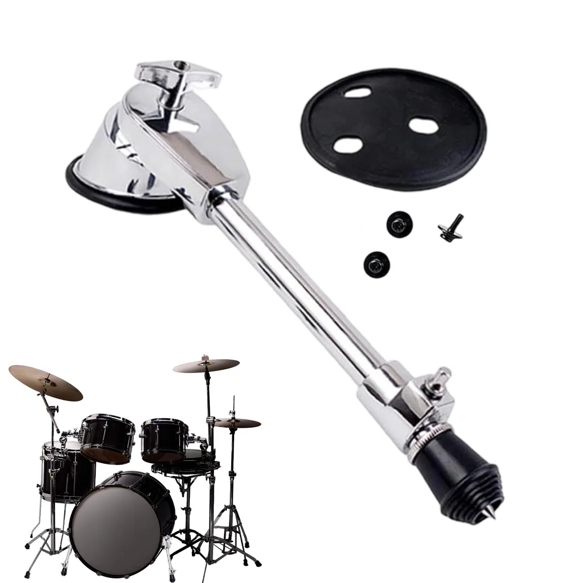 Piedi Per Grancassa, Percussioni Antiscivolo Piedini Batteria, Supporto Pedale Portatile Per Hardware Base Per Principianti Professionisti Appassionati Di Musica