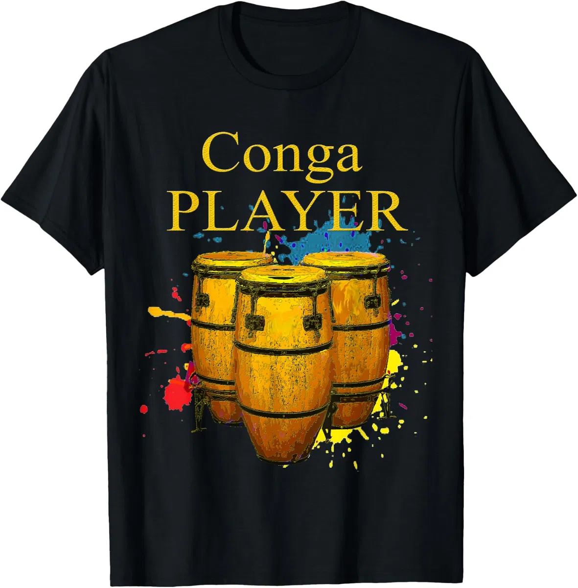 Conga Player Drums Percussioni Musicista Maglietta