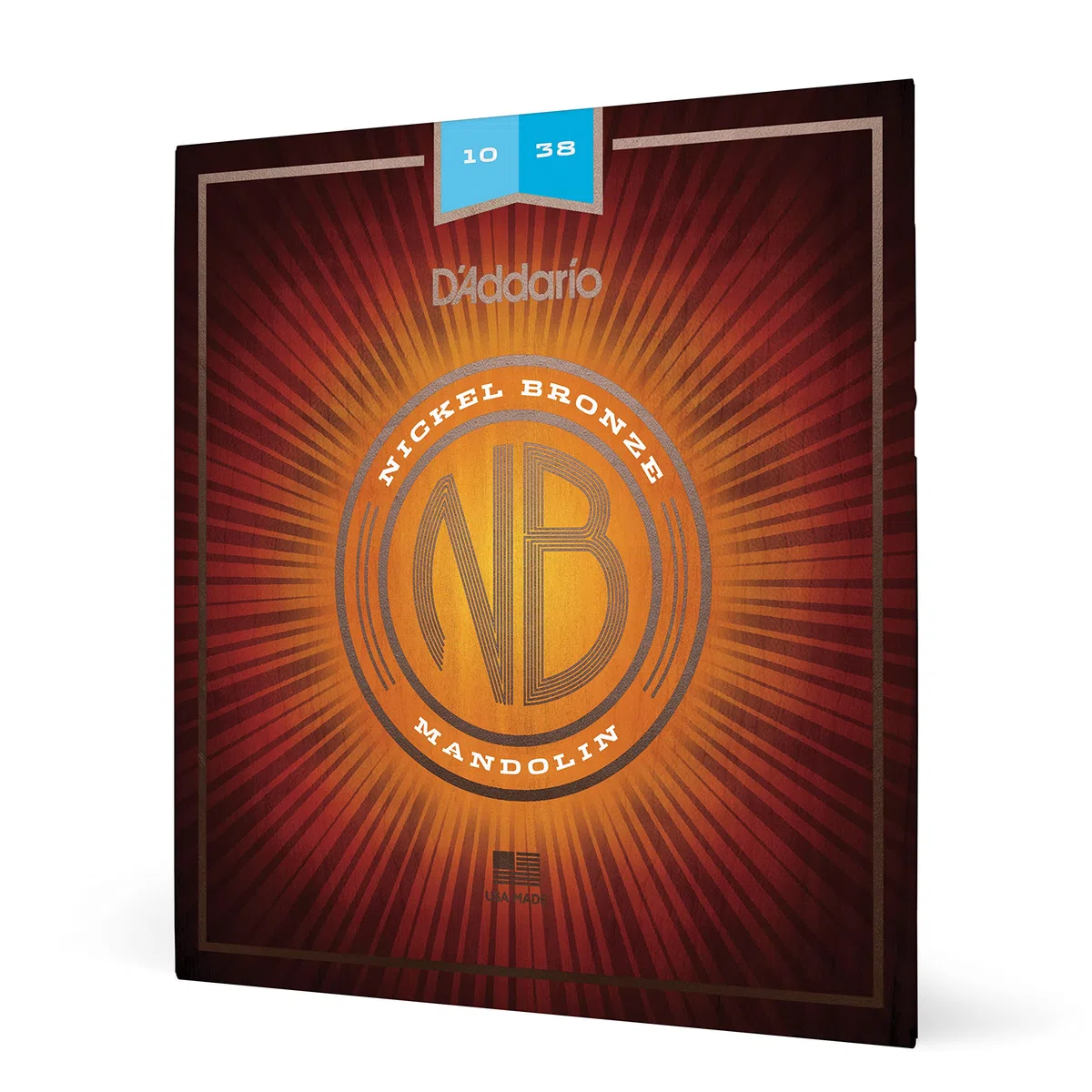 D'Addario NBM1038 - Corde in nickel-bronzo per mandolino, scalatura leggera, 10-38