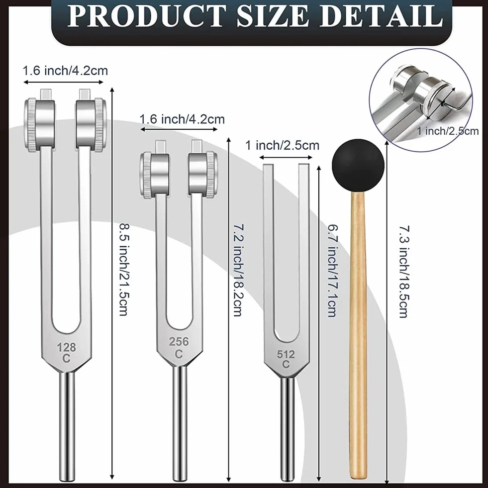 Set di – 128 Hz, 256 Hz, 512 Hz, forchette per la guarigione, , terapia suono, cervo, e anima