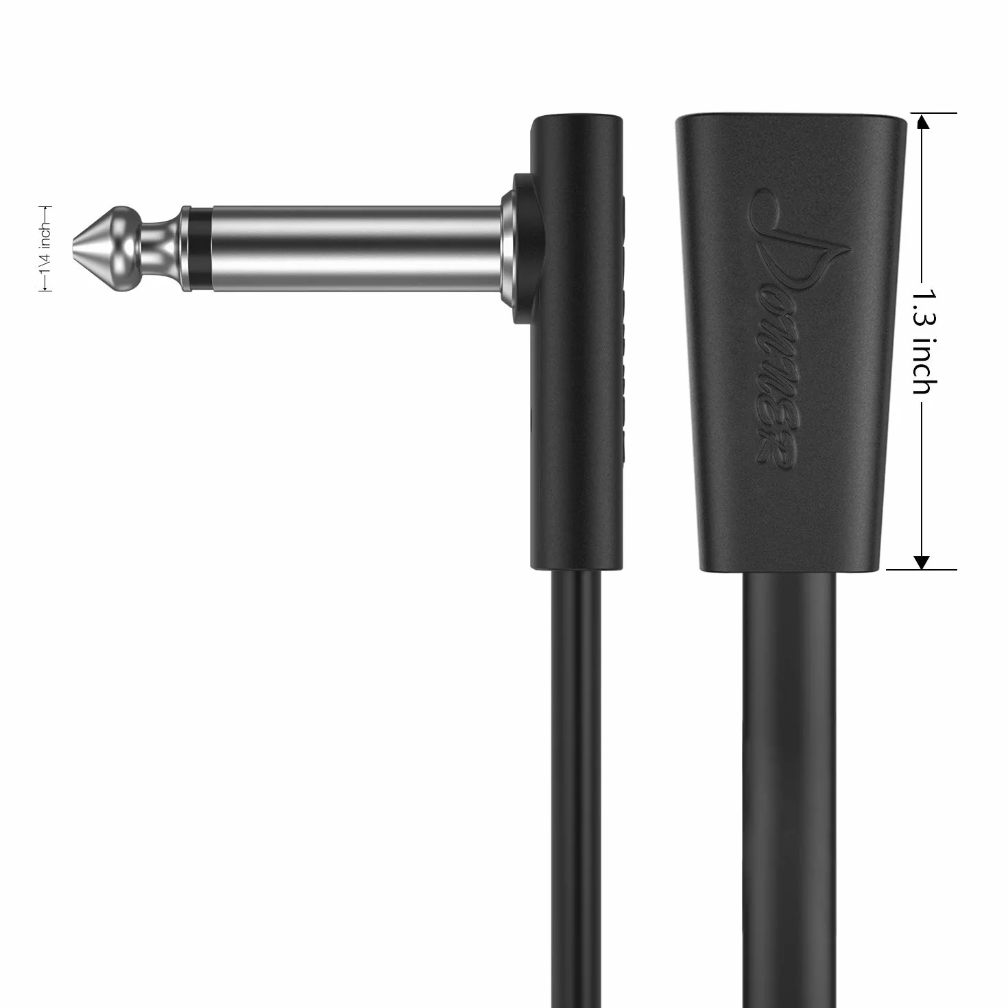 Donner 30cm Guitar Patch Cable Black 6-Pack