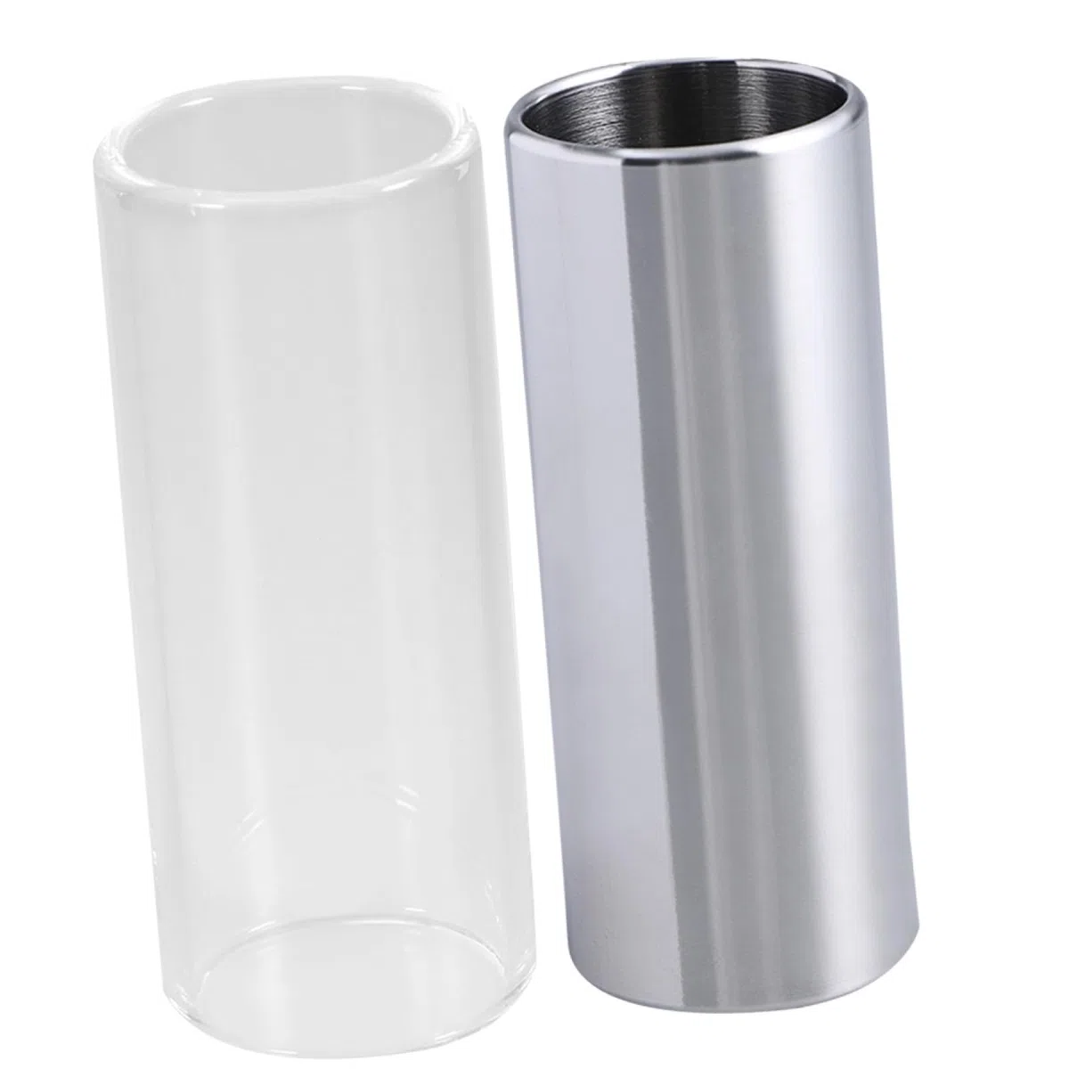2pezzi Slide Per Chitarra Inossidabile Slide Bottleneck Per Chitarra Accessori Per Musicisti Professionisti e