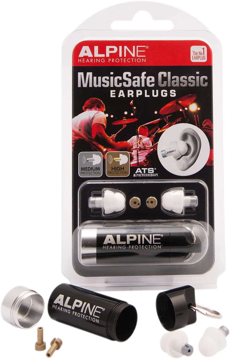 Alpine MusicSafe Classic - Tappi per Orecchie per Musicisti, Bianco