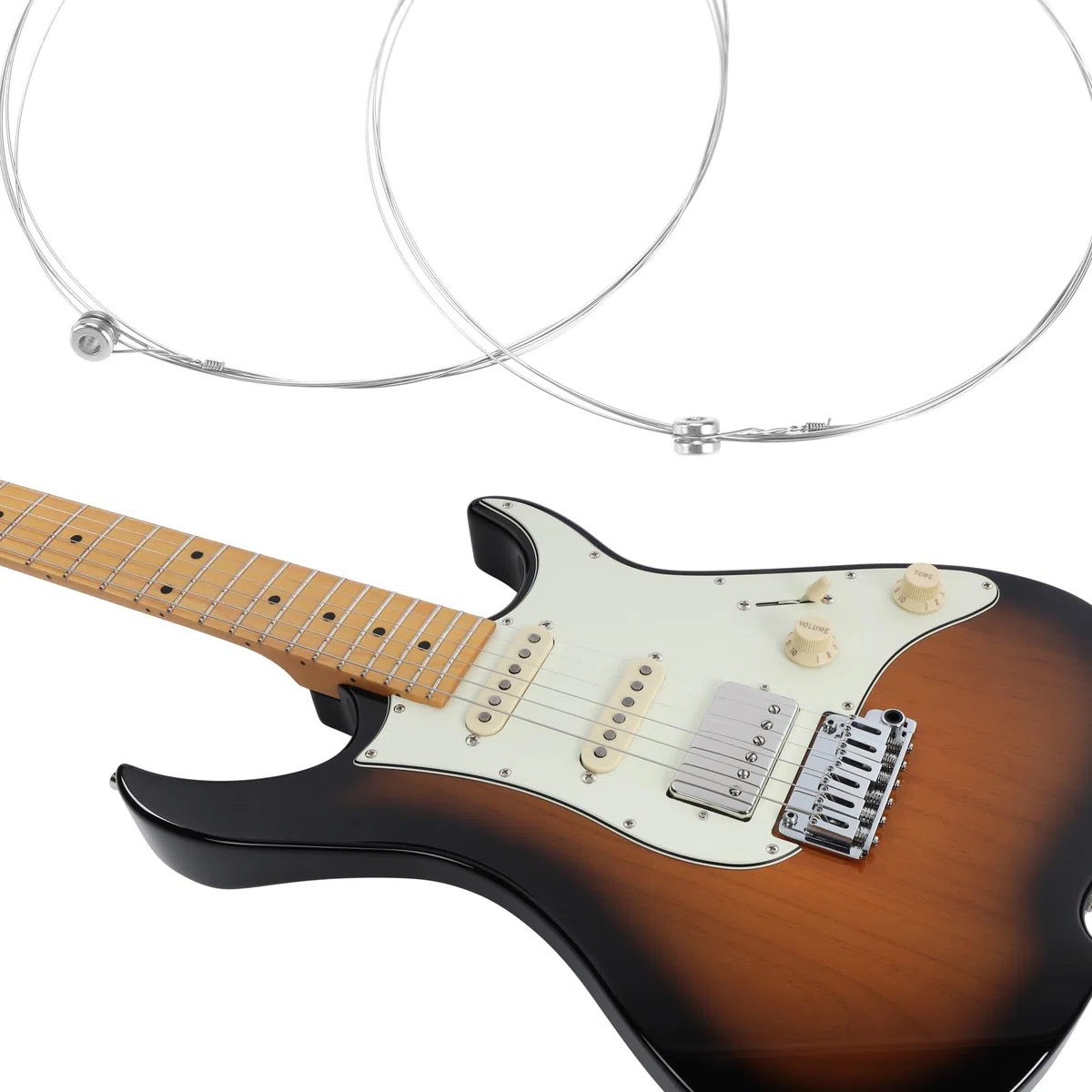 10 Pezzi 011 Corda Singola High E per Chitarra Elettrica E Acustica Ricambio Tensione Leggera Buon Tono con Punta a Palla