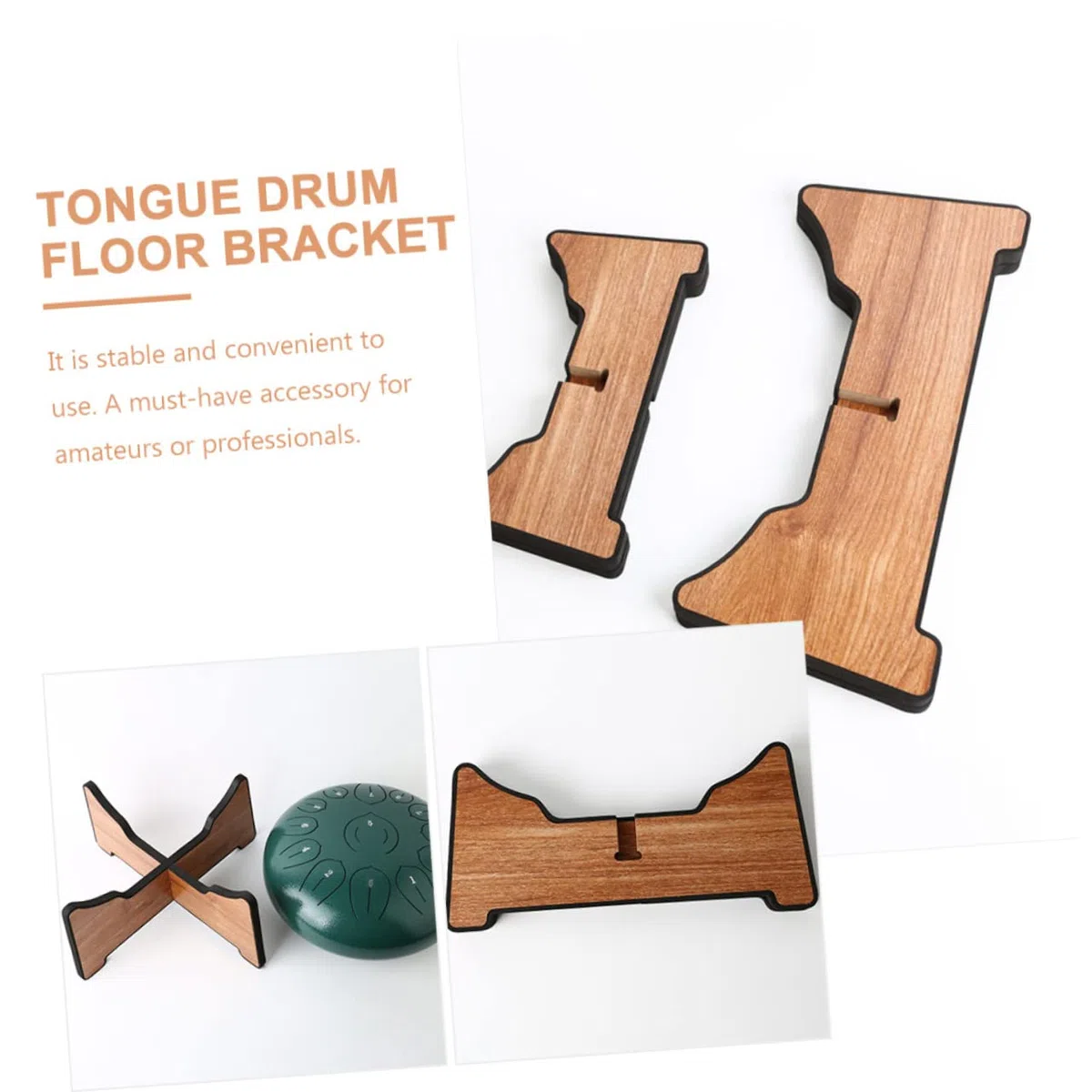 ibasenice Supporto Professionale Per Steel Tongue Drum Stand e Smontabile Per Esposizione e Riposo Pavimento Facile Da Installare e Durevole Per Tamburi