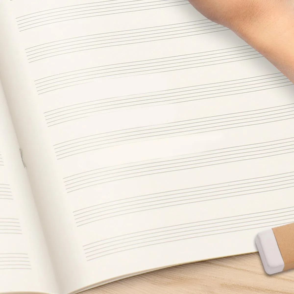 Alasum Quaderno Riutilizzabili Musica 3 Pezzi Nero Pentagrammato in Carta per Pagine Strappabili per Appunti Musicali All'aperto
